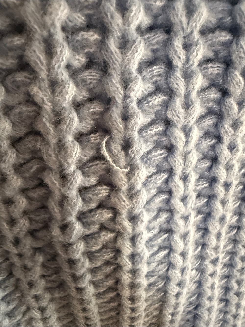 Sky Blue Chunky Knit Button-Front Cardigan Vest - Picture 5 of 5